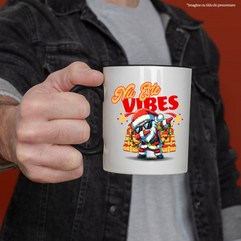 Cana Personalizata Moș Crăciun Cool cu Ochelari de Soare - Cadouri Colorate și Vibe-uri Pozitive [1]