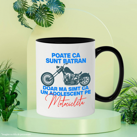 Cana Personalizata Tricouri Personalizate Moto - Motocicletă Vintage, Pasiune & Hobby [2]