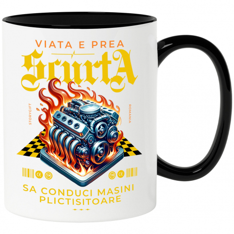 Masini - Cana Personalizata Motor Incendiar – Viteză Extremă și Adrenalină în Curse Ilegale