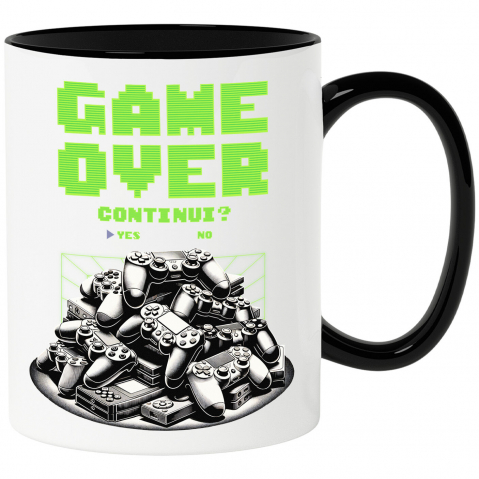 LUME - Cana Personalizata Game Over, Continui în Lumea Digitală - Cadou Personalizat Gamer