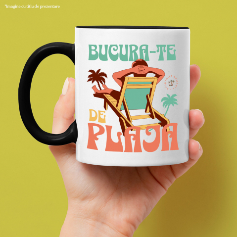 Cana Personalizata Om Pe Sezlong Plajă Tropicală - Cadouri Personalizate Pentru Familie, Tati și Copii [1]