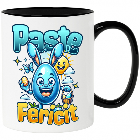 Paste - Cana Personalizata "Ou Albastru cu Urechi de Iepure - Cadou Paște pentru Copii"