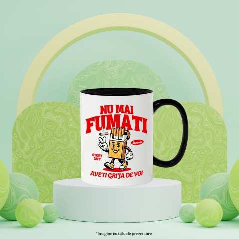 Cana Personalizata Pachet de Țigări Personalizat cu Semnul Păcii și Mesaj Motivațional „Nu Mai Fumați, Aveți Grijă de Voi” [2]