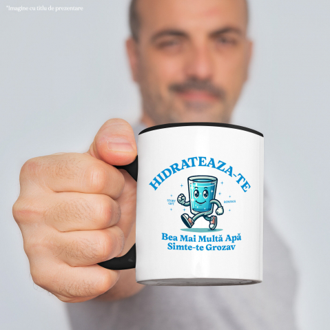 Cana Personalizata „Pahar Vesel „Hidratează-te, Bea Mai Multă Apă” – Cadou Personalizat pentru Familie și Prieteni” [1]