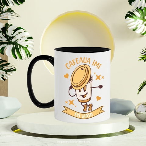 Cana Personalizata „Pahar De Cafea Personalizat 'Cafeaua Îmi Dă Viață' – Cadou pentru Iubitorii de Dans și Cafea” [2]