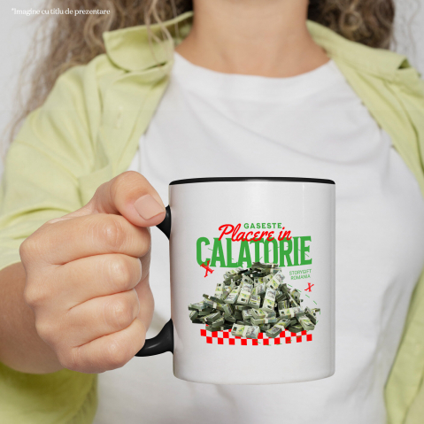 Cana Personalizata Piramidă Teanc de Bani 500 Lei – „Găsește Plăcerea în Călătorie” – Cadou Personalizat pentru Familie, Copii, Tati, Prieteni [1]