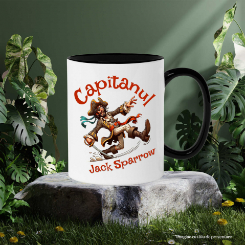 Cana Personalizata Pirat Haios cu Sabie și Pălărie - Jucărie Tematică pentru Copii, Capitanul Jack Sparrow [2]
