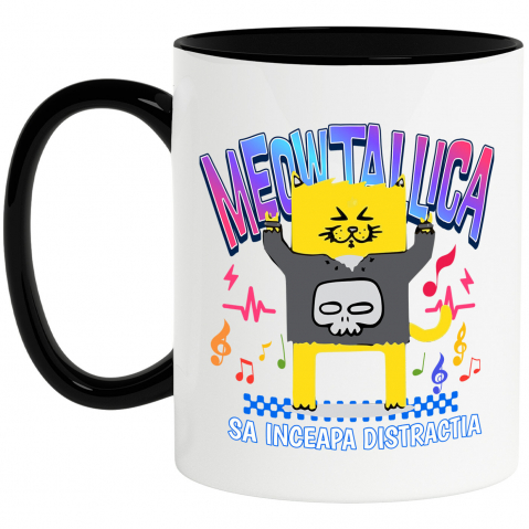 Pisici - Cana Personalizata Pisica Cu Haina Craiu Meowtalica – Cadouri Personalizate Pentru Tati, Copii și Familie