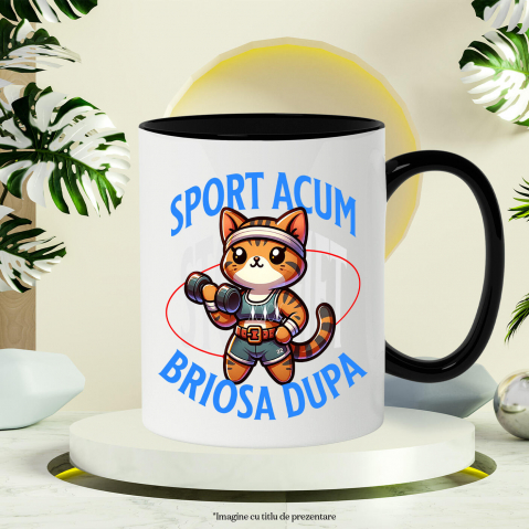 Cana Personalizata Pisică Stil Tigru - Tricou Personalizat Motivațional pentru Sportivi și Prieteni [2]