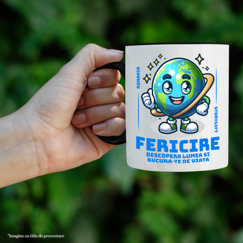 Cana Personalizata "Produse personalizate pentru vacanță – Planeta Pământ veselă și fericire" [1]