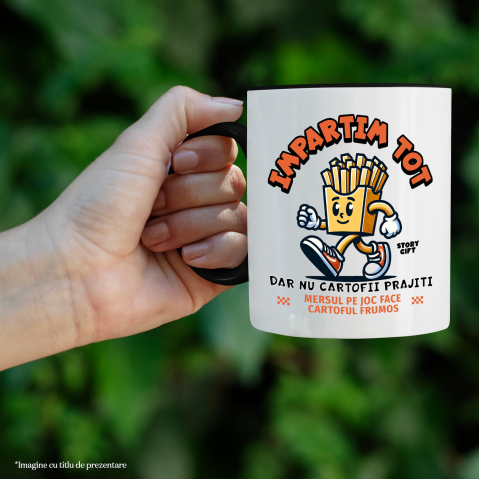Cana Personalizata Cadouri personalizate cu fast food | Cartofi prăjiți și adidași roșii pentru familie și prieteni [1]