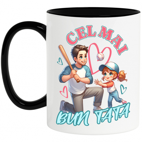 Tata - Cana Personalizata Cadouri Personalizate Tata și Fiice | Te Iubim Tata, Ieri, Astăzi și Pentru Totdeauna