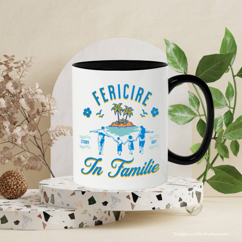 Cana Personalizata Tricou Personalizat Familie - „Fericire în Vacanță” | Cadouri Unice [2]