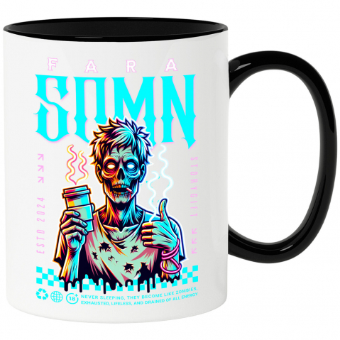 Bauturi - Cana Personalizata „Cana Personalizată „Zombie Extenuat” - Cadou Amuzant pentru Iubitorii de Cafea”