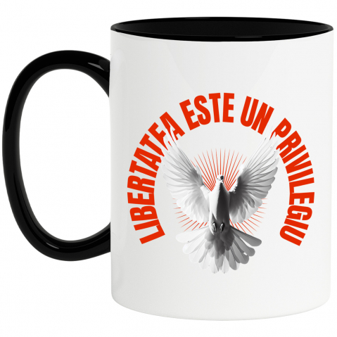 Cana Personalizata Tricou Personalizat Porumbel Alb – Simbol al Purității și Libertății | Cadou Perfect