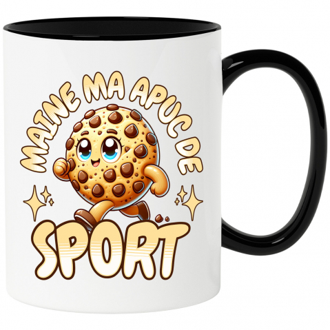 Mancare - Cana Personalizata Prăjitură Biscuit Vesel cu Text Amuzant „Mâine Mă Apuc De Sport” | Cadou Personalizat