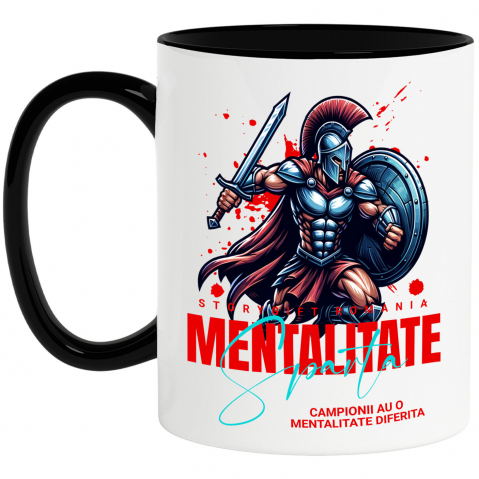 Razboinic - Cana Personalizata Cadouri personalizate – Războinic Samurai cu scut și sabie