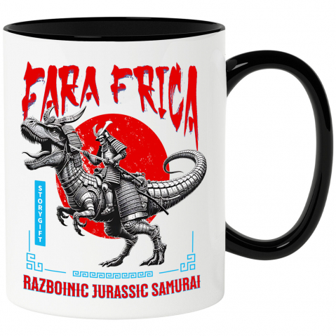 BASME - Cana Personalizata Războinic Jurassic Samurai - Dinozaur T-Rex în Stil Chinezesc - Cadouri Personalizate