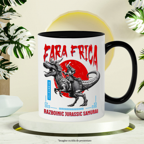 Cana Personalizata Războinic Jurassic Samurai - Dinozaur T-Rex în Stil Chinezesc - Cadouri Personalizate [2]