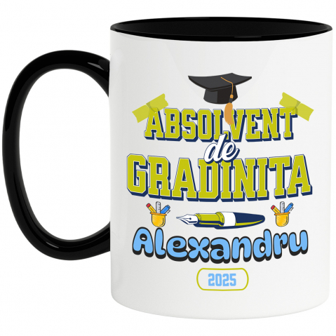 Cadouri Pentru Copii - Cana Personalizata Rechizite Școlare Personalizate & Toca Absolvire pentru „Absolvent de Grădiniță Alexandra”