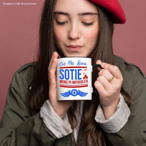 Cana Personalizata Tricouri Personalizate Valentine's Day - Dragoste & Motociclete [1]