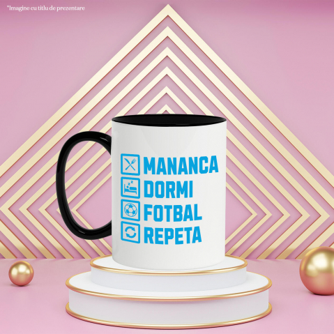 Cana Personalizata Rutina Zilnică Fotbal - Tricou Personalizat pentru Jucători și Suporteri [2]