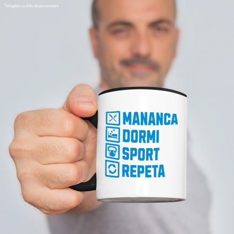 Cana Personalizata Rutina Zilnică Sport - Tricou Personalizat pentru Sportivi și Echipe [1]