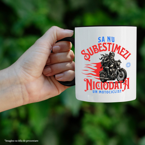 Cana Personalizata Schelete Horror pe Motocicletă Vintage – Pasiune și Iubire pentru Moto [1]