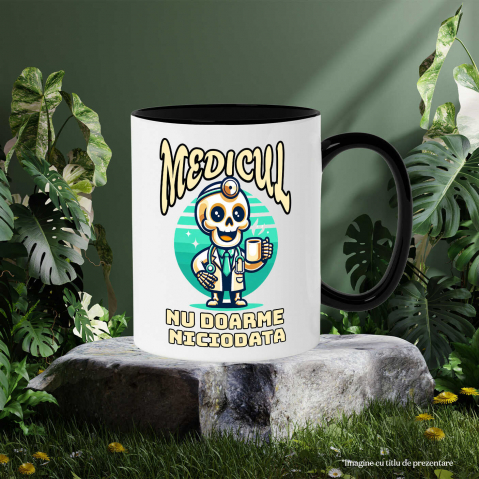 Cana Personalizata Schelete Vesel Cu Cafea – Somn Niciodată, Doar Energie! [2]