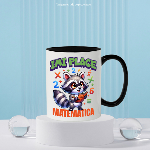 Cana Personalizata Tricou Sconcs Matematician - "Îmi Place Matematica" | Cadou Educațional pentru Copii și Iubitori de Știință [2]