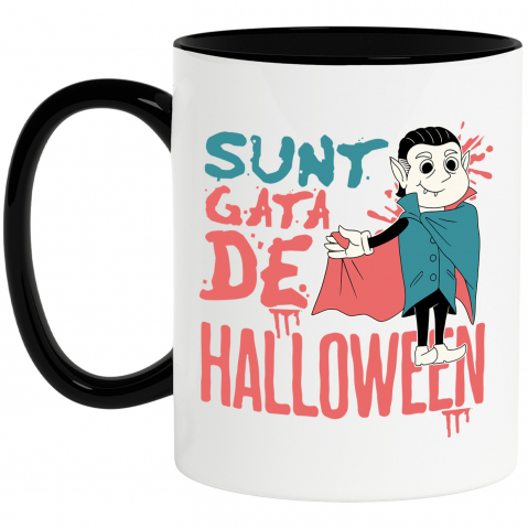 Halloween - Cana Personalizata Costum Dracula Cu Colți Și Capa | Halloween Horror pentru Copii și Adulți