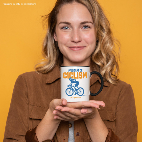 Cana Personalizata Siluetă Bărbat Bicicletă – Ciclism Profesionist & Sport de Performanță [1]