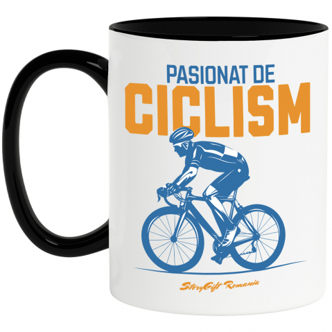 Cana Personalizata Siluetă Bărbat Bicicletă – Ciclism Profesionist & Sport de Performanță
