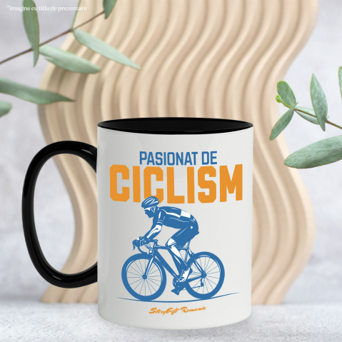 Cana Personalizata Siluetă Bărbat Bicicletă – Ciclism Profesionist & Sport de Performanță [2]
