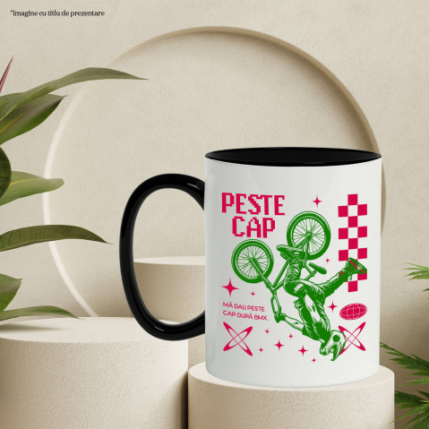 Cana Personalizata Siluetă BMX Personalizată – Cadou Perfect pentru Pasionați de Sport Extrem [2]