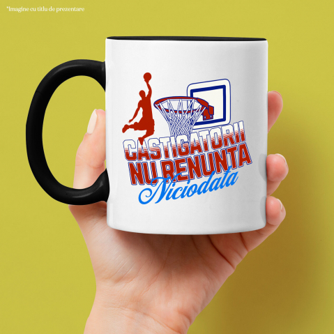 Cana Personalizata Silueta Umana – Săritură Baschet Cos Motivational pentru Joc În Echipa [1]