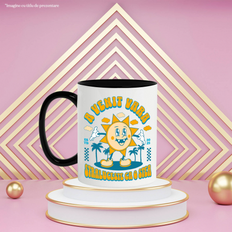 Cana Personalizata Soare Vesel Strălucitor – Cadou Personalizat Plin de Energie Pentru Familie & Prieteni [2]