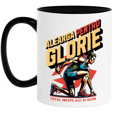 Cana Personalizata Alergător Maraton – Motivație și Glorie Sportivă