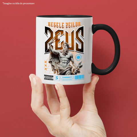 Cana Personalizata Statuie Grecească Bust Dezgolit Zeus – Cadou Motivational „Regele Zeilor” [1]