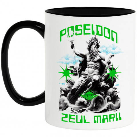 INGERI - Cana Personalizata Statuie Grecească Poseidon – Cadou Personalizat Trident Coroana Regală
