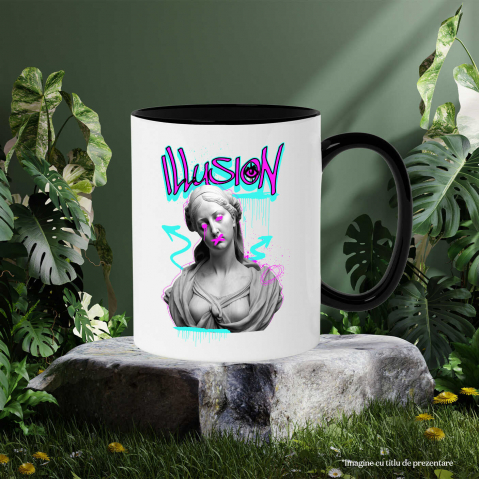 Cana Personalizata Statuie Grecească Graffiti Urban cu Artă Abstractă - Cadou Personalizat pentru Familie și Prieteni [2]