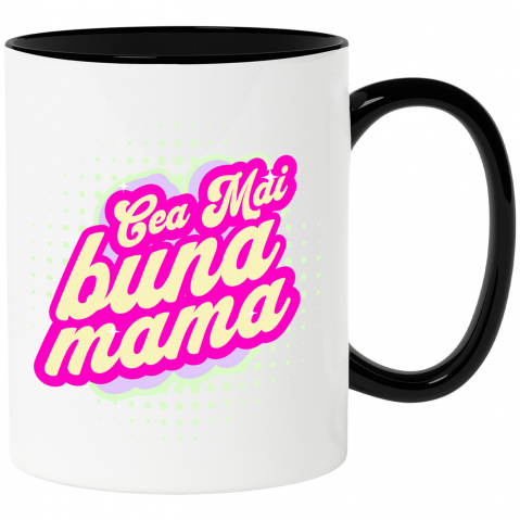 Căni - Cana Personalizata Cadou Personalizat „Cea Mai Bună Mamă” | Mesaje Iubitoare pentru Mama și Familie