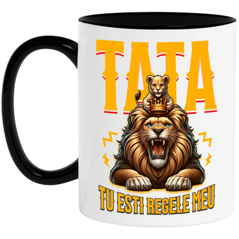 Tata - Cana Personalizata Cadouri Personalizate Tata și Fiu | Pelerină Roșie, Eroul Meu Tata