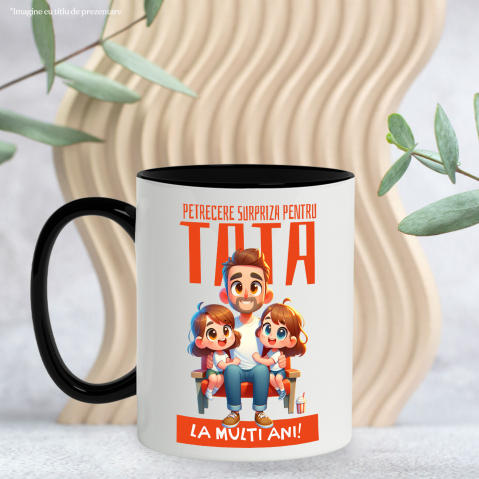 Cana Personalizata Cadouri Personalizate Tata și Fiică | Pelerină Roșie, Eroul Meu, Protectorul Meu [2]