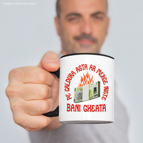 Cana Personalizata Teanc de Bancnote 500 Lei – Bani Zburători în Flăcări pentru Distracție [1]