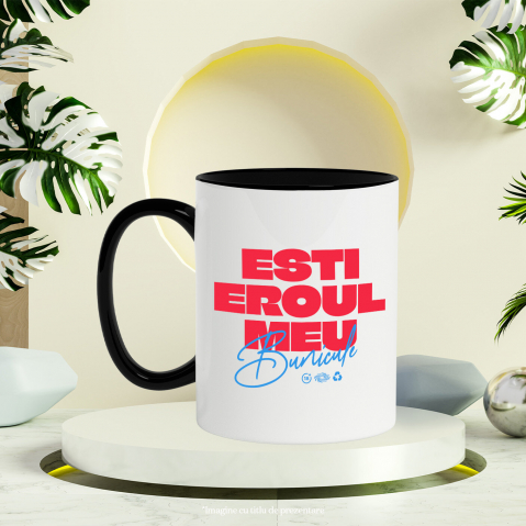 Cana Personalizata Cadou Personalizat „Esti Eroul Meu Bunicule Familie” | Mesaje Emoționante pentru Bunici și Familia Ta [2]