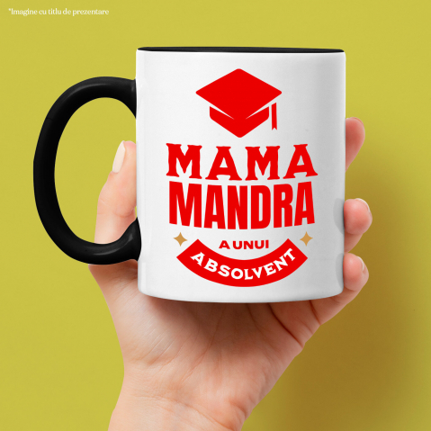Cana Personalizata Toca Absolvire - Mama Mândră de Un Absolvent | Cadou Educație și Familie [1]