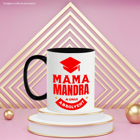 Cana Personalizata Toca Absolvire - Mama Mândră de Un Absolvent | Cadou Educație și Familie [2]