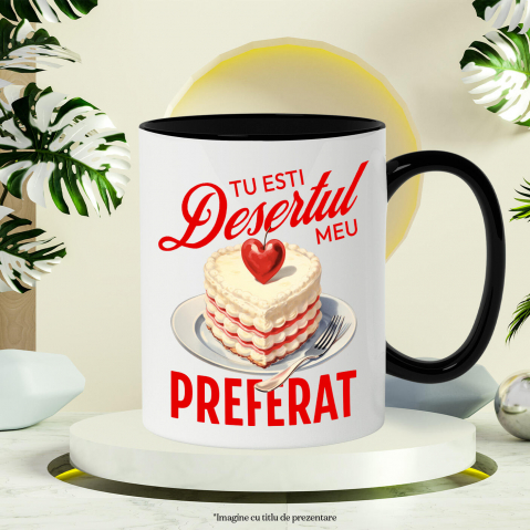 Cana Personalizata Tort Romantic Inimă Cu Mesaj Personalizat și Cireșe Roșii | Desert Perfect pentru Familie și Iubire [2]