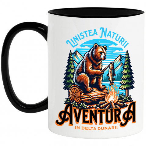 Calatorie - Cana Personalizata Tricou Personalizat Aventură - „Liniștea Naturii, Delta Dunării” | Cadouri Outdoor